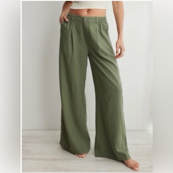 aerie Pants - Aerie. Draper Chill Trouser. Olive Green. Size XS.